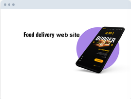 Food and restaurant website project preview